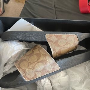 Uli Sig Sport Slide;Khaki/Blk;9 B